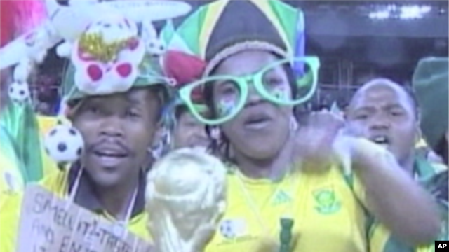 South African fans lead the way in global World Cup fever.