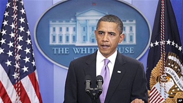 President Barack Obama makes a statement to reporters about the suspicious packages found on U.S. bound planes, in the James Brady Press Briefing Room of the White House in Washington (file photo - 29 Oct 2010)