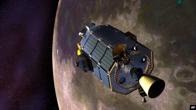 Hình vẽ kỹ thuật số mô phỏng chiếc phi thuyền LADEE do NASA cung cấp.