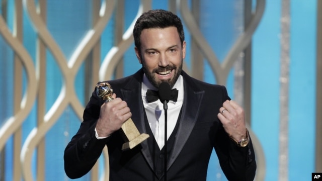 Ben Affleck fue el gran ganador de la noche durante la premiación del Globo de Oro, en el hotel Beverly Hills, en California.