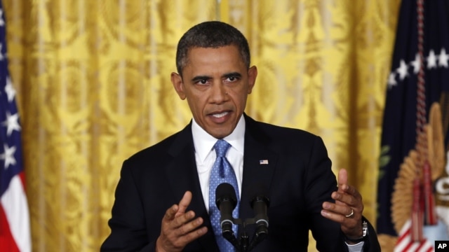Le président Barack Obama , le 14 janvier 2013.