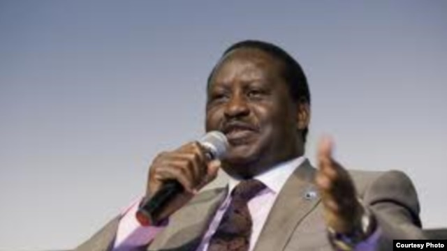 Mgombea urais na Waziri Mkuu aliyepo madarakani Raila Odinga 