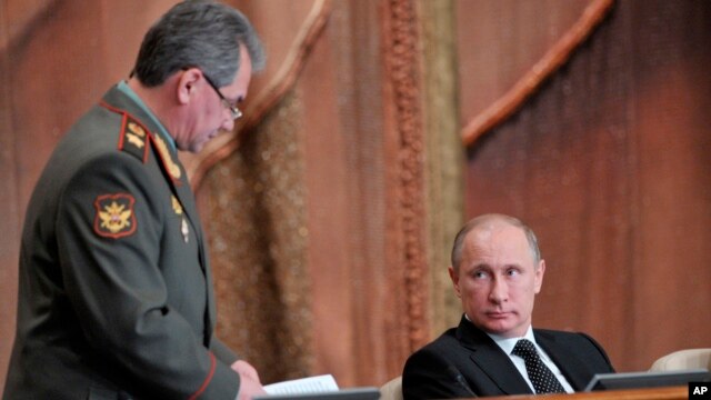 Сергей Шойгу и Владимир Путин