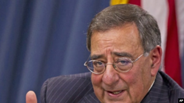 Defense Secretary Leon Panetta during a news conference at the Pentagon,  Nov. 10, 2011.