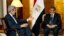 U.S. Secretary of State John Kerry, left, meets with Egyptian President Mohammed Morsi in Addis Ababa, Ethiopia, May 25, 2013.  