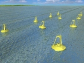 Rendering of wave energy park