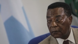 Augustine Mahiga, Special Representative of the United Nations Secretary General for Somalia and head of the U.N. Political Office in Somalia (UNPOS), looks on during a news conference in Mogadishu August 19, 2012, in this photograph released by the Afric