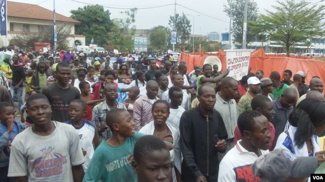 Manifestations à Goma, le 28 nov. 2012