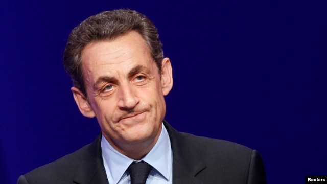 France's former president Nicolas Sarkozy (April 2012 file photo). 