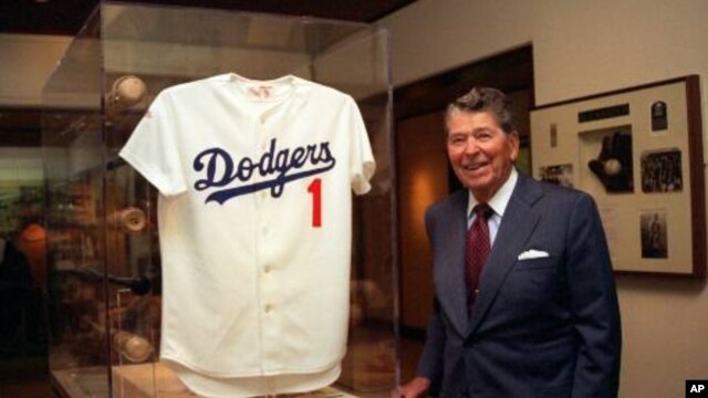Former President Ronald Reagan at the Ronald Reagan Presidential Library and Museum Tuesday on July 15, 1997.