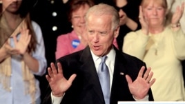El vicepresidente de Estados Unidos, Joe Biden, en Exeter, Nueva Hampshire.