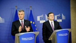 Hashim Thaci dhe Jose Manuel Barroso
