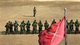 Recruits of Kachin Independence Army undergo training in northern Burma (file photo).