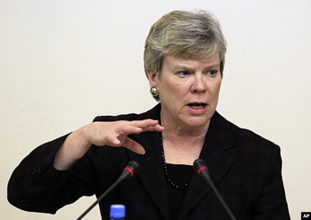 FILE - Undersecretary of State for Arms Control and International Security Rose Gottemoeller.