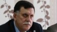 Libya's Prime Minister-designate Fayez al-Sarraj chairs a Presidential Council of the Government of National Reconciliation meeting with local mayors inside the naval base in the Libyan capital, Tripoli, April 3, 2016. 