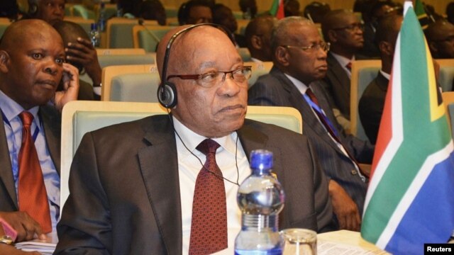 South Africa's President Jacob Zuma attends the leaders meeting at the African Union (AU) in Ethiopia's capital Addis Ababa July 14, 2012. 
