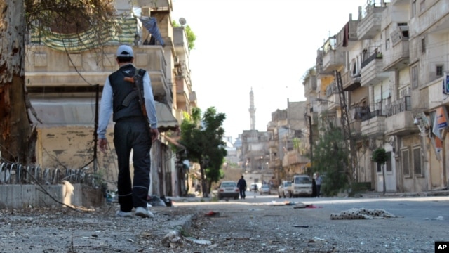  Yon rebèl siryen, nan vil Homs - madi 15 me 2012