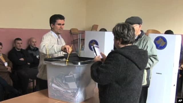 Polling station in Kosovo