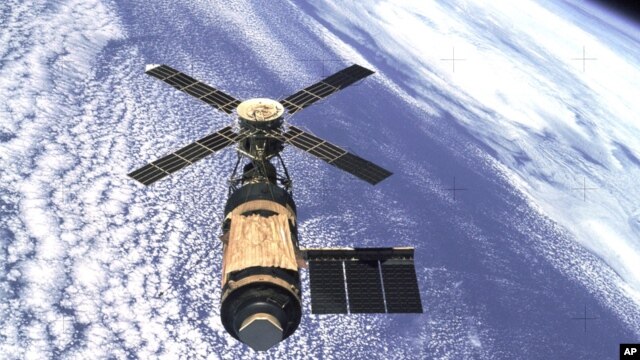 Skylab astronauts had to replace a sun shield that had torn off during launch.