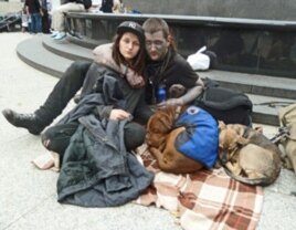 Occupy Wall Street protesters Jason and Oksana are grateful for community and the chance to dream.