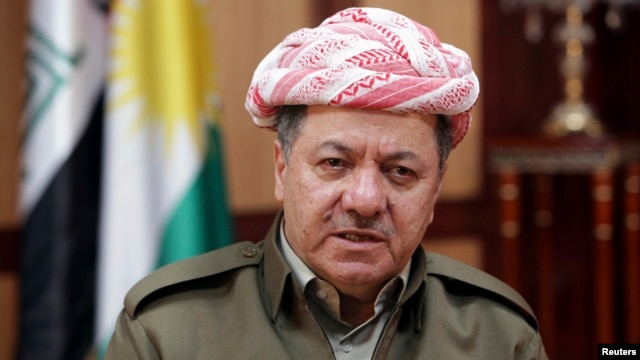 Kurdish Regional Government President Masoud Barzani smiles during an interview with Reuters in Arbil, about 350 km (220 miles) north of Baghdad, Iraq, June 2, 2013. 