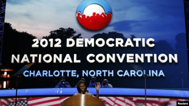 Charlotte vive de cerca la fuerza de la publicidad de la campaña del mandatario estadounidense, Barack Obama.