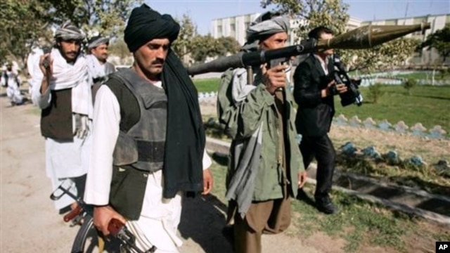Afghan Taliban fighters (file photo)