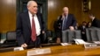 Senate Homeland Security and Governmental Affairs Permanent subcommittee on Investigations Chairman Sen. Carl Levin (L) and the subcommittee's ranking Republican Sen. John McCain arrive on Capitol Hill, May 21, 2013, for a hearing on methods used by multi