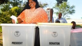 A look at how ballots are cast, as practiced during a mock voting exercise organized by the IEBC and sponsored by the UNDP