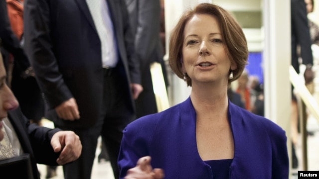 Australia's Prime Minister Julia Gillard in New York, September 24, 2012. 