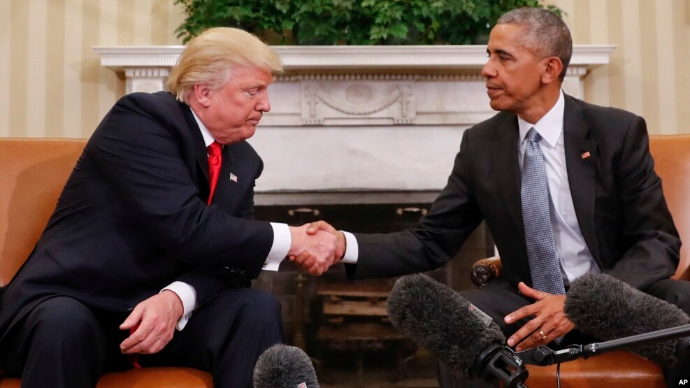 Presidenti Obama takohet me Presidentin e zgjedhur Donald Trump