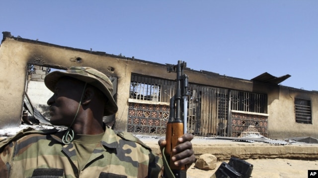 Sojojin Najeriya masu yin sintiri a Maiduguri, Jihar Borno