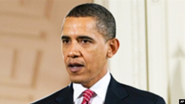 US President Barack Obama speaks during a joint press conference with Indian Prime Minister Manmohan Singh (not pictured) in the East Room of the White House in Washington, DC, on 24 Nov 2009
