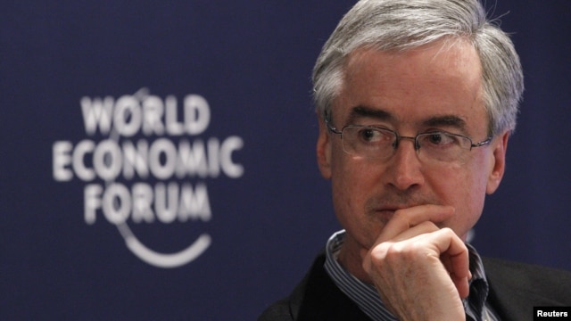 Jim Leape, Director General of WWF International attends a session at the World Economic Forum in Davos, January 28, 2010.   