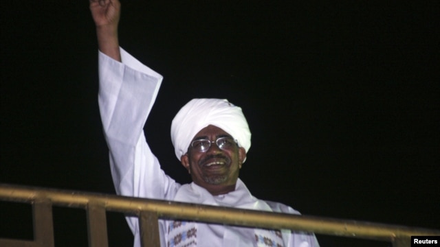 Sudanese President Omar al-Bashir in Khartoum, October 24, 2012. 