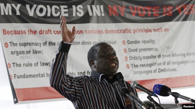 Primeiro-ministro do Zimbabwe, e líder do MDC, Morgan Tsvangirai 