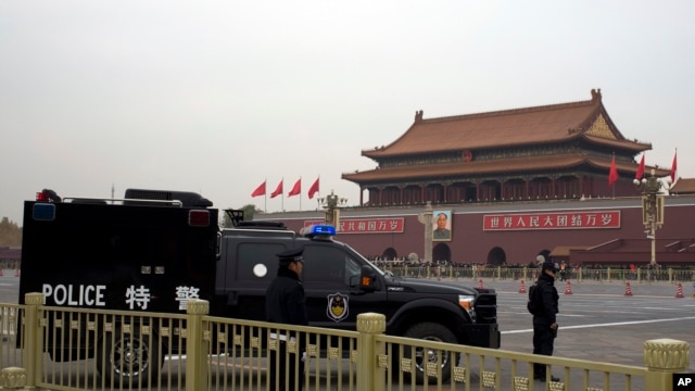 11月9日，北京的天安门广场