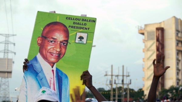 Des partisans de Celou Dalein Diallo durant la campagne électorale