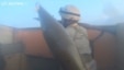Screen grab from Reuters video of footage from IS fighter's helmet-camera.