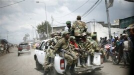 Aabrwanyi b'umurwi M23, bariko barava mu gisagara ca Goma ku musi wa gatandatu