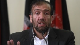 Fazel Ahmad Manawi, chairman of the Afghan Independent Election Commission, speaks during a news conference in Kabul, Afghanistan, October 31, 2012.