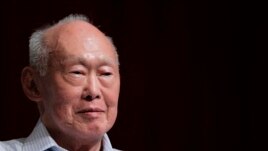 FILE - Former Singapore Prime Minister Lee Kuan Yew on September 14, 2011.