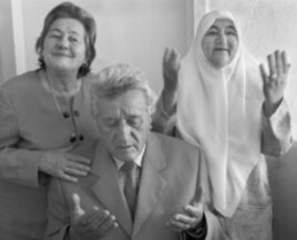 The Jewish family that lived with the Kazazi family (pictured) escaped the Nazis during searches by scrambling through connecting doorways to other homes. "Our parents were not very religious, but they believed in the Koran and Besa," the grown Kazazi chi