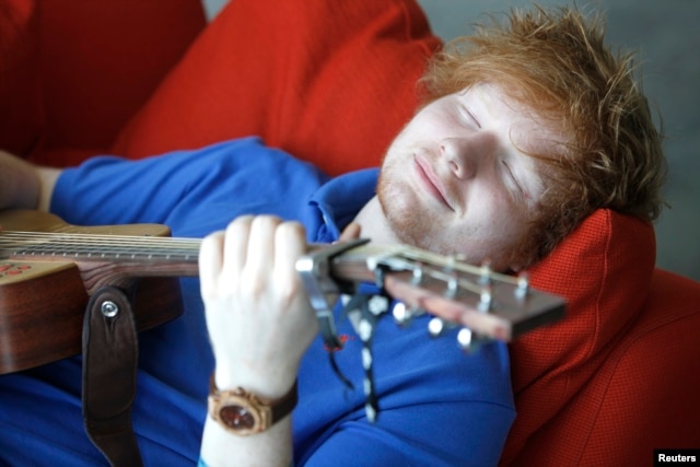 English musician Ed Sheeran poses in Los Angeles May 8, 2012.