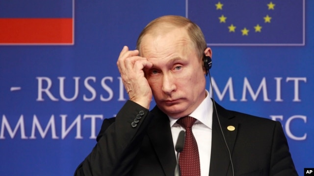 Tổng thống Nga Vladimir Putin. Sau khi Crimea vào tay Nga, thế giới đang chờ hành động kế tiếp của ông Putin