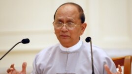 Le président birman Thein Sein au palais présidentiel, à Naypyitaw