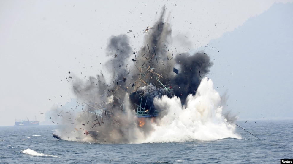 Kể từ cuối năm 2014 tới nay, Indonesia đã đánh đắm hơn 170 tàu thuyền của nước ngoài, trong đó có Việt Nam.