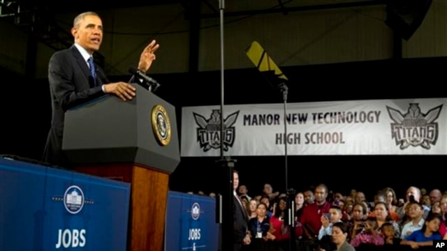 Tổng thống Obama nói chuyện tại Trường Trung Học Manor New Technology, 9/5/13