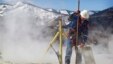 Worker checks water levels, temperatures in a series of tanks at an Encana Oil & Gas (USA) Inc. hydraulic fracturing operation at a gas drilling site outside Rifle, Colorado, March 29, 2013.