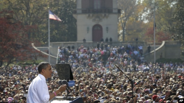 Predsednik Obama na predizbornom skupu u Ričmondu u Virždiniji